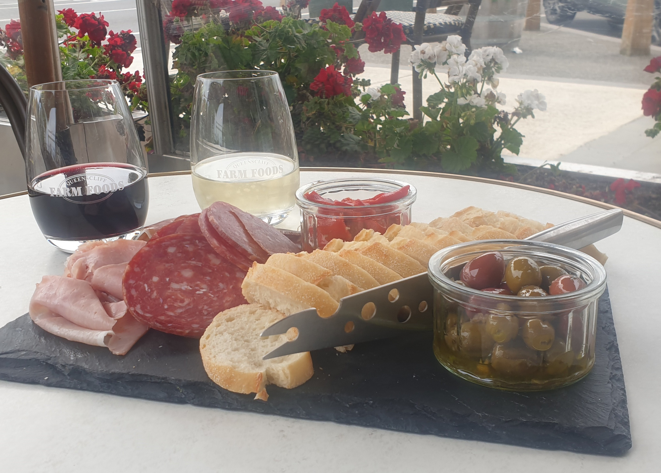 Tasting platter at Farm Foods Queenscliff